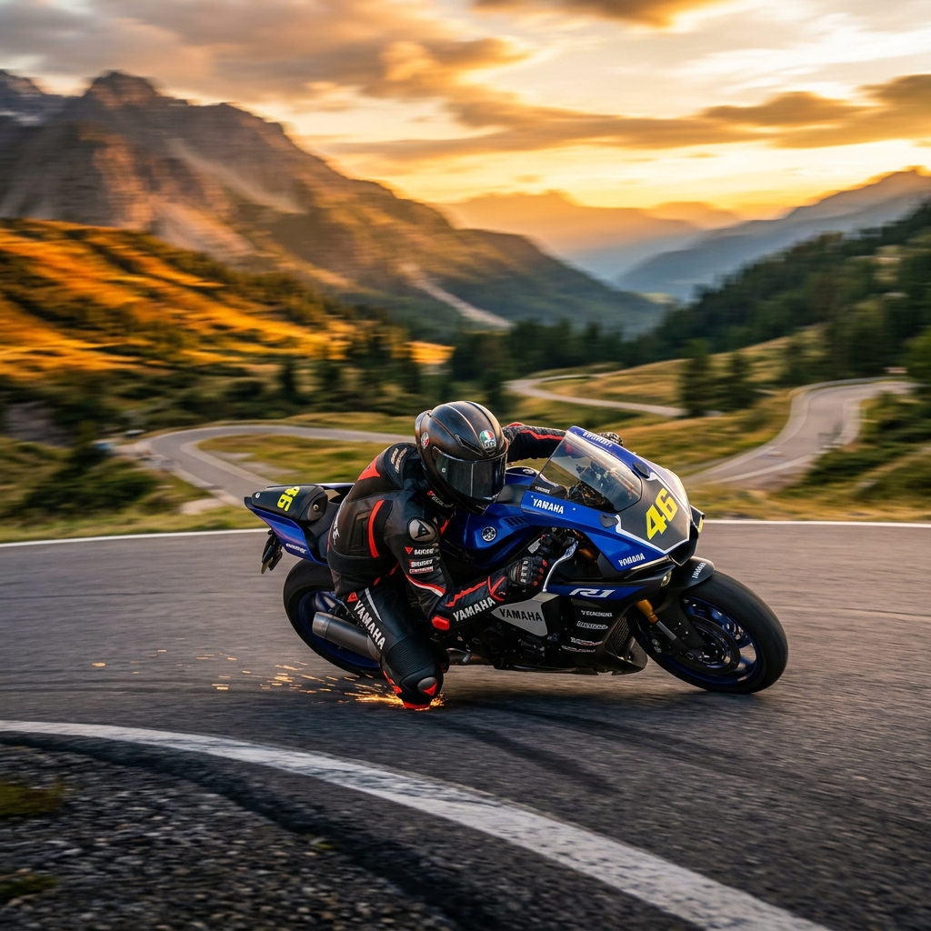 Yamaha R1 - Mountain Pass Drift